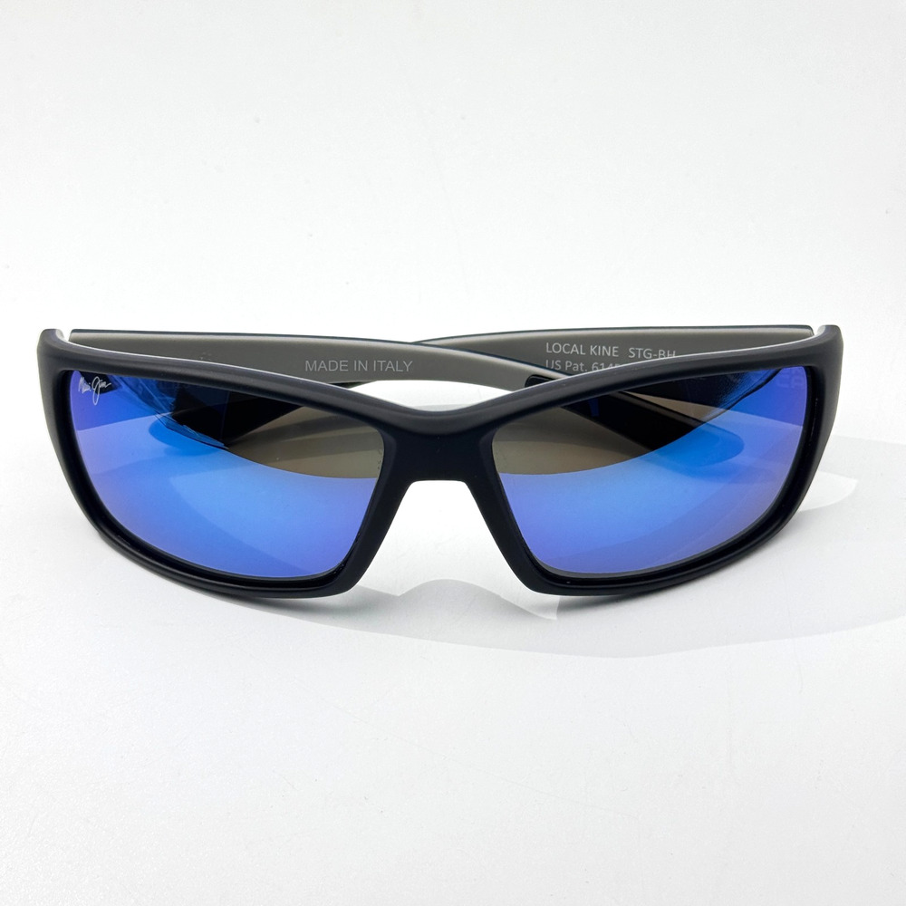 Maui Jim Sunglasses Local Kine STG-BH MJ810-53B Black Frame Blue Polarized 61mm